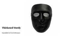 Blank Fullface Covering Street Performance Design Paintable Blank Face Covering Thickened Design Costume Accessory for Dancers, Entertainers