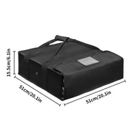 Insulated Pizza Delivery Bag Meal Transport Bag Professional Pie Carrier with Handles Large Carrier for Picnics