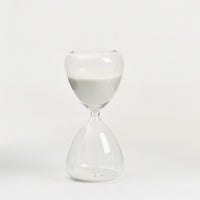 Glass Hourglass Modern 15-Minute Hourglass Decorative Sand Timer with Glass Body for Professionals, Students, Office, Meditation, Reading