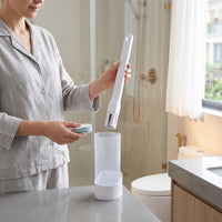 Toilet Cleaning Stick Compact Toilet Brush with Holder Upright for Bathroom
