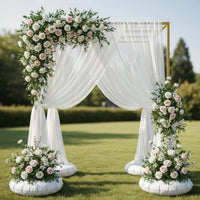 Leak-Resistant Inflatable Water Weight Base Easy to Use Balloon Arch Weight with Fill Opening Portable U-Shaped Water Fillable Base Reusable for Event Decorators, Party Planners, Outdoor Events, Wedding Backdrop
