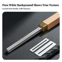 Precision Filing Wood Handle Fret File Multi-Angle Design Guitar Fret Crowning File Wide Application for Luthiers, DIY Enthusiasts, Workshop