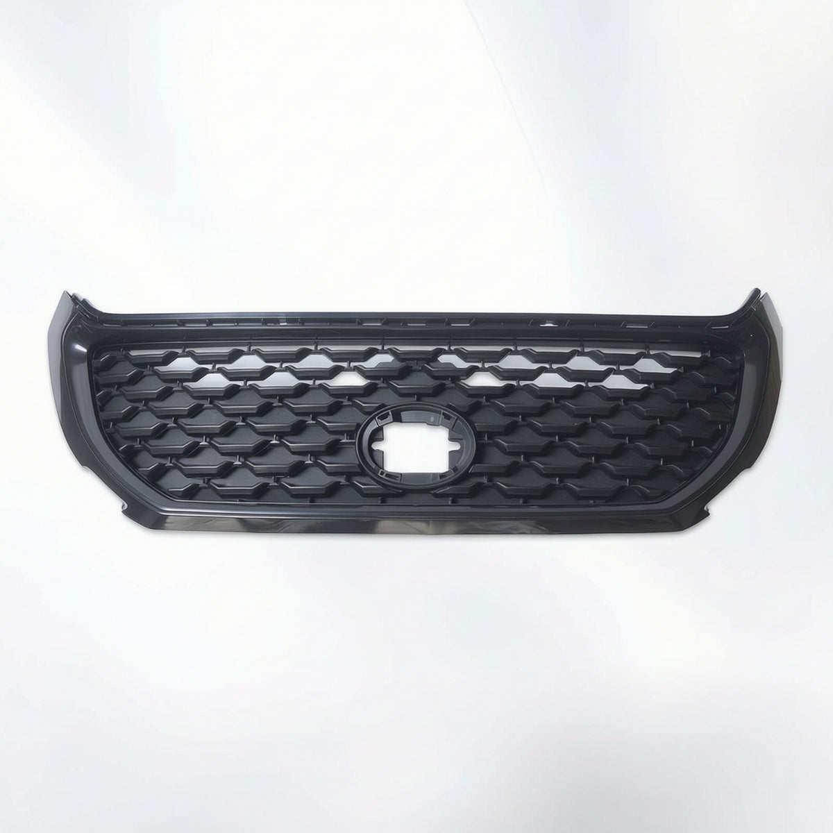 Front and Center Intake Grille Ventilated Mesh Grille with Oval Opening Automotive Part Shielding Wear Resistant