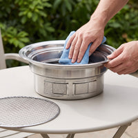 Stainless Steel Korean BBQ Grill Round Outdoor Home Restaurant Buffet Charcoal Grill