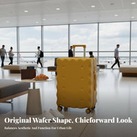 long-lasting rigid-shell crumb-texturedTextured Luggage Telescopic Handle Trolley Case rigid-shell Protection Rolling Suitcase 360° rollers for Frequent Flyers, Young Adults, journey, journeys, Airports, Business journey