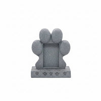 Resin Pet Tombstone Weather Resistant Paw Print Headstone Paw Print Memorial Stone Sympathy Quote Garden Decor Photo Display