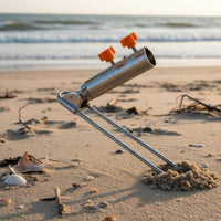 Ground Stake Rod Holder Portable Fishing Rod Ground Stand Metal Fishing Pole Stake Wear-Resistant Anti-Slip for Riverbank