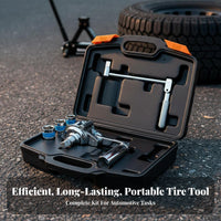 Effortless Operation Tire Changing Tool Kit Long-Lasting Alloy Steel Heavy Duty Lug Wrench Kit Portable Labor Saving Lug Wrench Non-Slip Grip for Mechanics, Car Owners, Wheel Maintenance, Roadside Emergency, Auto Repair Shop, Vehicle Trunk