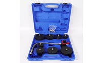 9 Pieces Stepped Turbocharger Boost Leak Tester Kit Heavy Duty Turbo Pressure Tester Kit with Pressure Gauge Portable Turbo Leak Test Tool Adjustable for Mechanics