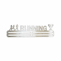 No-Drill Installation Sports Medal Display Rack Stainless Steel Wall Mounted Medal Hanger Rust Resistant for Runners, Bedroom, Study, Office
