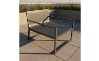 Metal Patio Furniture Set Stainless Steel Patio Conversation Set Outdoor Sectional Sofa Weather-Resistant for Garden, Hotel