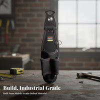 1680D Oxford Material Rotating Tool Pouch Multiple Pockets Screwdriver Pouch Heavy-Duty Work Gear Tear-Resistant
