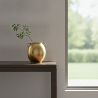 Vase with Handles Sculptural Decorative Vase Vessel for Shelf