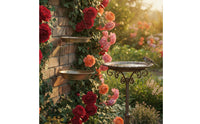 Multifunction Hanging Bird Bath Removable Metal Bird Bath Multipurpose Garden Decor Easy to Hang for Backyard, Patio