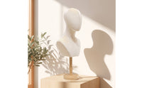 Mannequin Head with Shoulders Lightweight Mannequin Bust with Shoulders Soft Premium for Boutiques, Product Photography