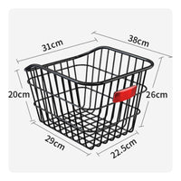 Large Capacity Cycle Rear Cargo Basket Multi-Purpose Mountain Bike Rear Basket Easy Installation for Students, Commuting, Grocery Shopping