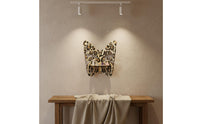 Boho Design Leopard Print Butterfly Shelf Leopard Print Decorative Shelf