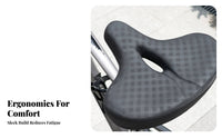 Padded Bike Black Bike Seat Riding Accessory Non-Slip Outdoor Gear
