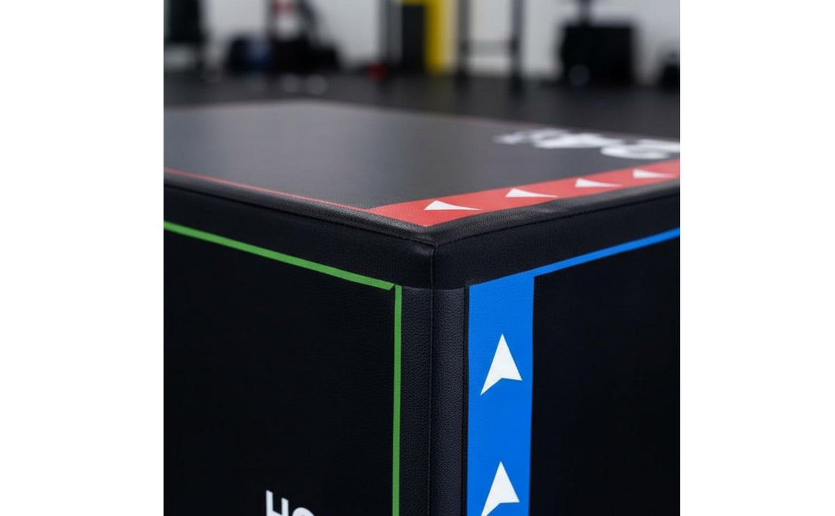 Multi-Functional Hip Thrust Bench Long-Lasting PU Leather Cover Soft Plyo Box for Beginners