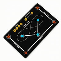 indoor/outdoor Hockey Floor Mat with Markings Slim-Profile Stickhandling Training Mat Long-Lasting Hockey Training Aid Portable for Athletes, Backyard, Home Gym, Garage