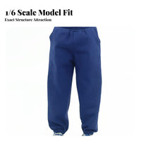 1/6 Scale Sweatpants Trendy Design 1/6 Scale Doll Clothes Realistic Look 12 Inch Action Figure Clothes for Collectors, Customizers, Dioramas