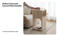 C-Shaped Storage Table Minimalist Aesthetic Household Furniture for Small Spaces