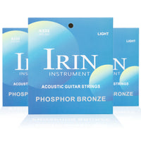 IRIN Acoustic Guitar Strings 6 Strings 3 Sets Coated Anti-Rust