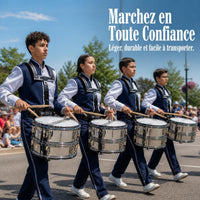 Student Snare Drum Set for School Bands and Orchestras, 14-inch and 25-inch Options