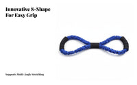 Double Loop Stretch Band Resistance Band Snap-Resistant 8 Shaped Stretch Band Multifunctional Shoulder Stretcher Rope for Gym, Office