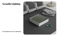 100 Pieces T5 Tapered Bulb 1.2W Low Power Consumption Instrument Panel Bulb Instrument Cluster Lamp Easy Installation