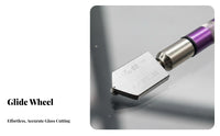 Pen Type Glass Cutter Hard Alloy Head Metal Handle Glass Scoring Tool Hardened Alloy Tip Tile Cutter Long-Lasting Cutting