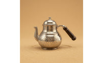 Domed Lid Artisanal Copper Teapot Curved Spout Tin-Lined Copper Teapot Floral Cookware Scroll Pattern