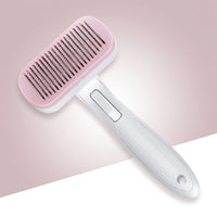 Hair Brush for Cats and Pet Hair Remover, Stainless Steel Dog Brush for Dog Grooming, Self Cleaning Slicker for Cat Grooming, Release Button