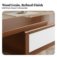 1 Piece Extendable Solid Wood TV Cabinet Drawer Storage Extendable TV Stand Sturdy Construction Modern Minimalist Entertainment Center Suitable for Adults Homeowners Living Rooms