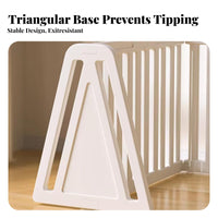 Configurable Shape customizable Puppy Gate Easy Assembly Dog Playpen Secure Door Latch Pet Fence Foldable Design for Indoors, Indoor, Living Room, Hallway