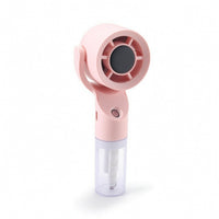Compact Handheld Misting Fan Mini Portable Fan with Water Reservoir 3-Speed Cordless for Travelers