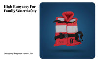 Kayaking Flotation Vest Adjustable Straps Watersports Buoyancy Aid Mature Safety Vest Fast-Release Buckles for Kayakers