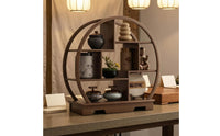Atmospheric Decoration Chinese Wedding Dessert Table Set DIY Setup Auspicious Cloud Display Shelf Vintage Wooden Pastry Stand for Engagement Party, Banquet