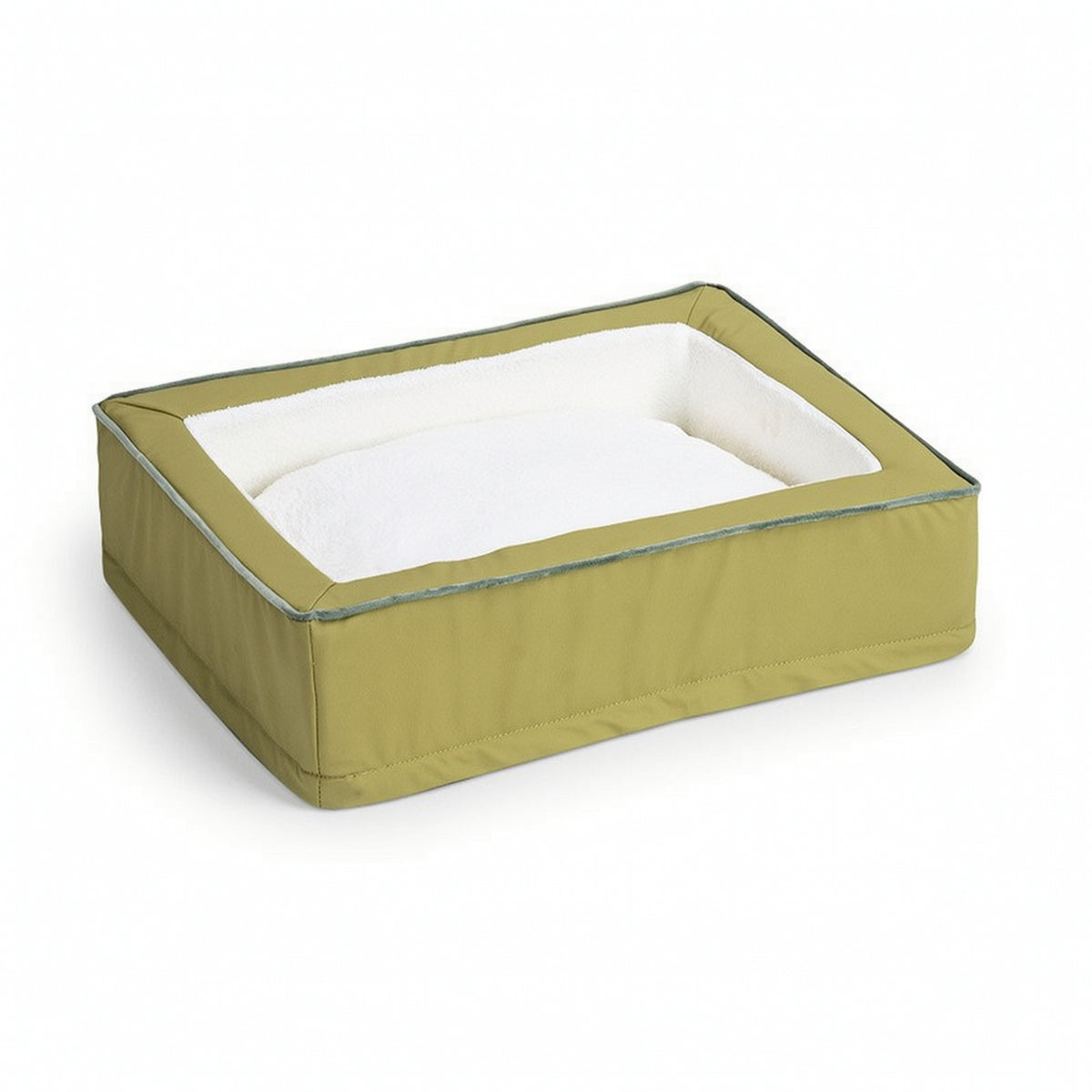 Rectangular Cat Bed Structured Cat Bed with Cushion Cozy for Small Pets, Indoor