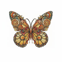 Wrought Ironwork Butterfly Wall Decor Botanical Aesthetic Design Wrought Ironwork Winged Decor Art Resistant for Office