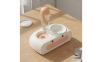 Spill Proof Automatic Pet Feeder Waterer Food-Safe Safe Double Bowl Pet Feeder Large Capacity Weighted Water Food Station Non-Slip Base for Small Dogs