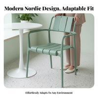 Nordic design Stackable Pfinalic Shell Chair Modern Design Armless Shell Chair Minimalist aesthetic Cafe Seat Lightweight for Small Apartment Dwellers, Business Owners, Dining Room, Kitchen, Reception Area, Office
