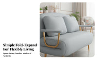 Transshapeable Pull-Extendable Armchair Foldable Design Single Fold-Extendable Lounger versatileUse Space-Saving for Residents