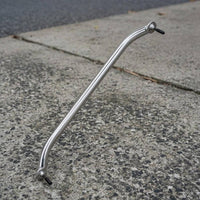 Curved Grab Bar 304 Stainless Steel Grab Handle Bathroom Handrail Polished Silver Handrail Oval Cylindrical for Wet Areas