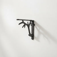 Deer Branch Wall Shelf Bracket Heavy Duty Deer Branch Shelf Bracket Nature-Motivated Hardware for Kitchen