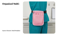 Nurse Fanny Pack Adjustable Waist Strap Nursing Tool Pouch Sturdy Multi-Compartment Utility Pouch for Nurses, Technicians, Medical Facility