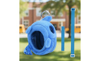 Soft Fabric Pouch with Strap Portable Toy Case with Adjustable Strap for Children, on the Move Play, Travel