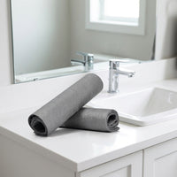 Super Microfibre Cleaning Cloths, Gray 30x30cm Thick Microfiber, Car Cleaning Products for Glass and Panes