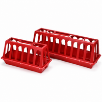 Chicken Feeder For Chicks & Poultry Porous Feeding Tray Durable Polymer Green For Poultry Farms & Gardens
