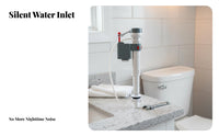 Leaks Toilet Water Inlet Valve Leak-Proof Toilet Fill Valve Double Seal Fast Filling for Homeowners, DIY Enthusiasts, Property Managers, Bathroom, Restroom